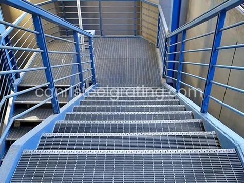 Mild Steel Grating Used As Stair Treads