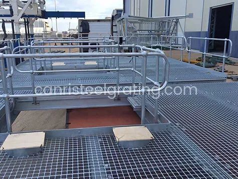 Galvanized steel grating used for platform