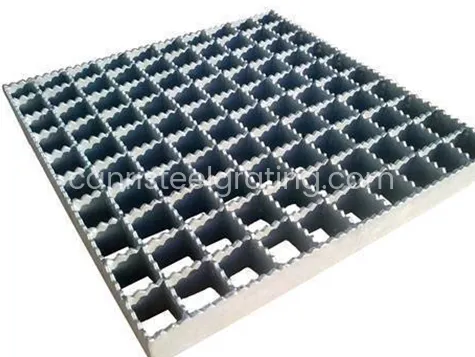 Type 2: Serrated bar galvanized steel grating