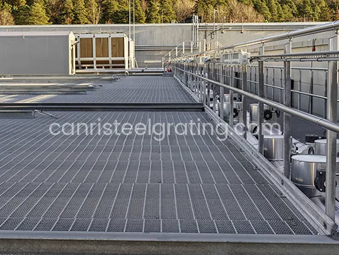 Serrated Steel Grating Used As Platform