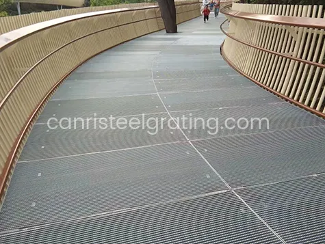 Galvanized Steel Walkway Grating Used In Parks