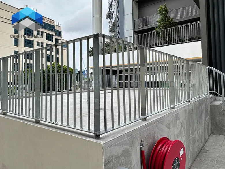 Galvanized Rooftop Garden Railing