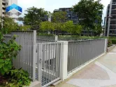Galvanized Rooftop Garden Railing