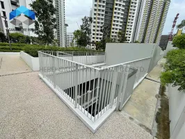 Galvanized Rooftop Garden Railing