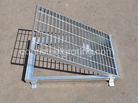 Drain gratin with frame