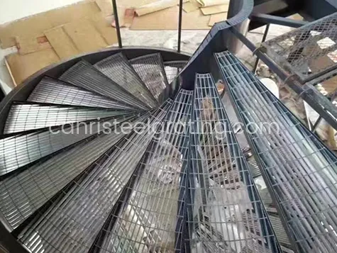 Spiral stair used in the residential buildings
