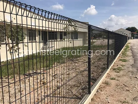 BRC fence with black color used to protect the house