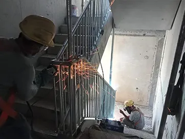Staircase Handrails For Singapore Factory Construction