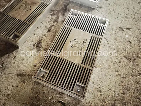 Stainless steel channel drain with customized letter