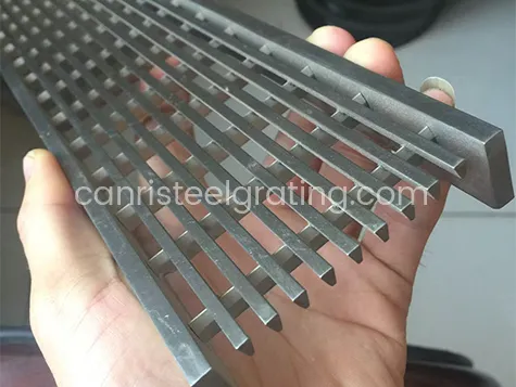 Slim Line “V”profile stainless steel drain grating