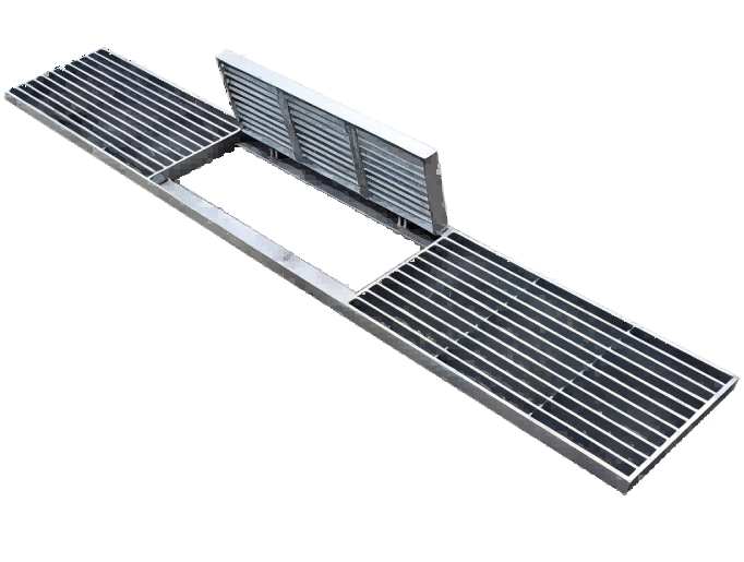 House Drain Grating With Hinge 1800L X 300W mm